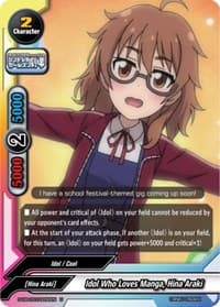 Idol Who Loves Manga, Hina Araki - The iDOLM@STER Cinderella Girls Theater - Future Card BuddyFight card
