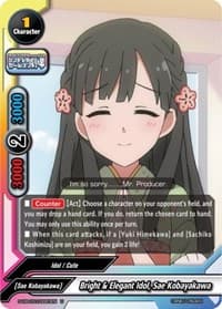 Bright & Elegant Idol, Sae Kobayakawa - The iDOLM@STER Cinderella Girls Theater - Future Card BuddyFight card