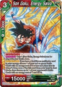 Son Goku, Energy Salvo - Malicious Machinations - Dragon Ball Super: Masters card