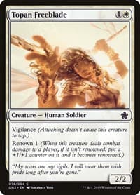 Topan Freeblade - Magic Game Night 2019 - Magic: The Gathering card