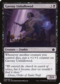 Gavony Unhallowed - Magic Game Night 2019 - Magic: The Gathering card