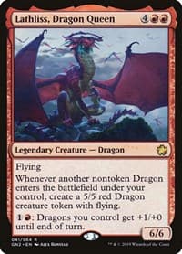 Lathliss, Dragon Queen - Magic Game Night 2019 - Magic: The Gathering card