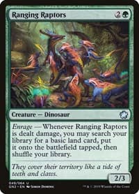 Ranging Raptors - Magic Game Night 2019 - Magic: The Gathering card