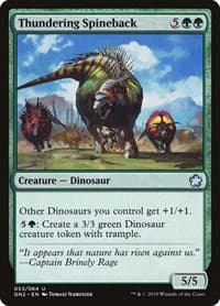 Thundering Spineback - Magic Game Night 2019 - Magic: The Gathering card