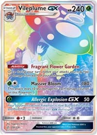 Vileplume GX (Secret) - SM - Cosmic Eclipse - Pokemon card