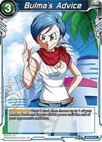 Bulma's Advice - Malicious Machinations - Dragon Ball Super: Masters card