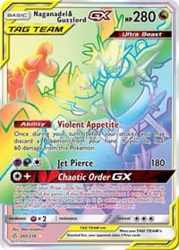 Naganadel & Guzzlord GX (Secret) - SM - Cosmic Eclipse - Pokemon card
