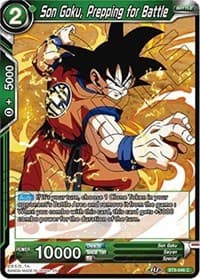 Son Goku, Prepping for Battle - Malicious Machinations - Dragon Ball Super: Masters card