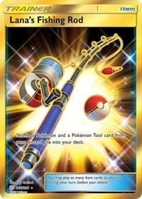 Lana's Fishing Rod (Secret) - SM - Cosmic Eclipse - Pokemon card