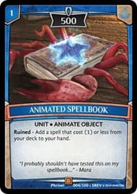 Animated Spellbook - Revelations - Argent Saga TCG card