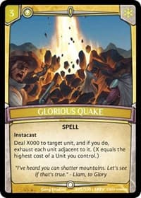 Glorious Quake - Revelations - Argent Saga TCG card