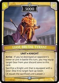 Liam, Brutal Tyrant - Revelations - Argent Saga TCG card
