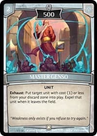 Master Genso - Revelations - Argent Saga TCG card