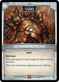 Mechanical Gigant - Revelations - Argent Saga TCG card