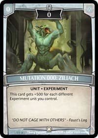 Mutation 000: Ziliach - Revelations - Argent Saga TCG card