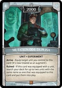 Mutation 004: Duplisa - Revelations - Argent Saga TCG card