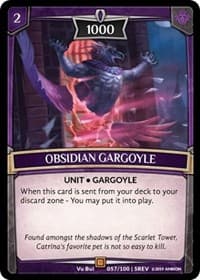 Obsidian Gargoyle - Revelations - Argent Saga TCG card