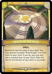 Order of the Rose - Revelations - Argent Saga TCG card