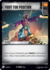 Fight For Position - War for Cybertron: Siege II - Transformers TCG card