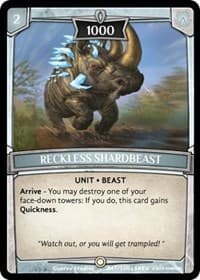 Reckless Shardbeast - Revelations - Argent Saga TCG card