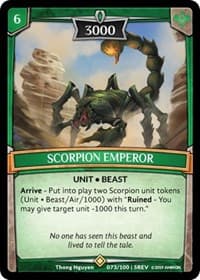 Scorpion Emperor - Revelations - Argent Saga TCG card