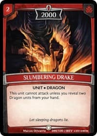 Slumbering Drake - Revelations - Argent Saga TCG card