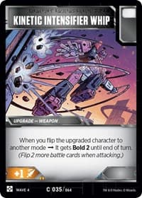 Kinetic Intensifier Whip - War for Cybertron: Siege II - Transformers TCG card