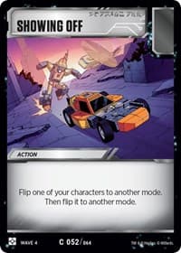 Showing Off - War for Cybertron: Siege II - Transformers TCG card