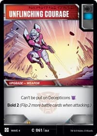 Unflinching Courage - War for Cybertron: Siege II - Transformers TCG card
