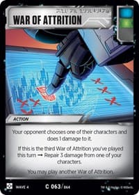 War Of Attrition - War for Cybertron: Siege II - Transformers TCG card
