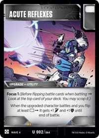 Acute Reflexes - War for Cybertron: Siege II - Transformers TCG card