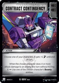 Contract Contingency - War for Cybertron: Siege II - Transformers TCG card