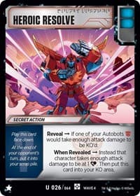 Heroic Resolve - War for Cybertron: Siege II - Transformers TCG card