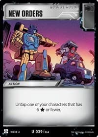 New Orders - War for Cybertron: Siege II - Transformers TCG card