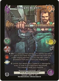 Garett Brett (Champion Batch V Promo) - UniVersus Promos - UniVersus card