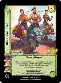 Black Bear Diner (Champion Batch V Promo) - UniVersus Promos - UniVersus card