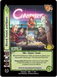Blood, Sweat, and Beers (Champion Batch V Promo) - UniVersus Promos - UniVersus card