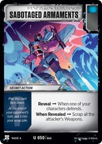 Sabotaged Armaments - War for Cybertron: Siege II - Transformers TCG card