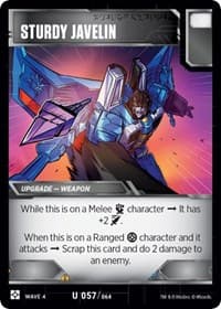 Sturdy Javelin - War for Cybertron: Siege II - Transformers TCG card