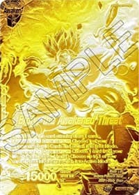 Broly // Broly, the Awakened Threat (Championship Final 2019) (Gold Metal Foil) - Tournament Promotion Cards - Dragon Ball Super: Masters card