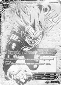 Vegeta // Vegeta, Furious Awakening (Championship Final 2019) (SIlver Metal Foil) - Tournament Promotion Cards - Dragon Ball Super: Masters card