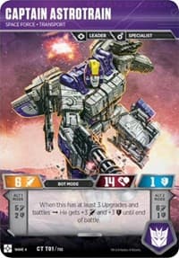 Captain Astrotrain - Space Force Transport - War for Cybertron: Siege II - Transformers TCG card