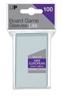 Lite Mini European Board Game Sleeves - 44mm X 68mm (100-Pack) - Ultra Pro Card Sleeves - Card Sleeves card