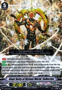 Giant Deity of Distant World, Valkerion (RRR Foil) - V-TD09: Shinemon Nitta - Cardfight Vanguard card