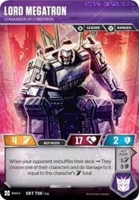 Lord Megatron - Conqueror of Cyberton - War for Cybertron: Siege II - Transformers TCG card