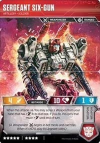 MTX-S2A Guided Missile Launcher (Sergeant Six-Gun Upgrade) - War for Cybertron: Siege II - Transformers TCG card