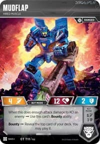 Mudflap - Hired Muscle - War for Cybertron: Siege II - Transformers TCG card