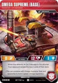 Omega Supreme (Base) - Transport City Defender - War for Cybertron: Siege II - Transformers TCG card
