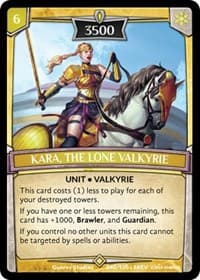 Kara, the Lone Valkyrie - Revelations - Argent Saga TCG card