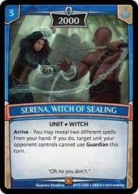 Serena, Witch of Sealing - Revelations - Argent Saga TCG card